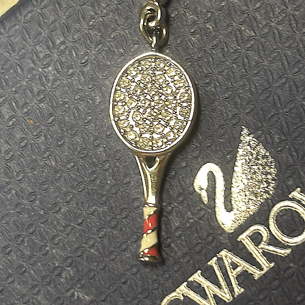 Swarovski Tennis Racket Charm - Picture 4 of 4